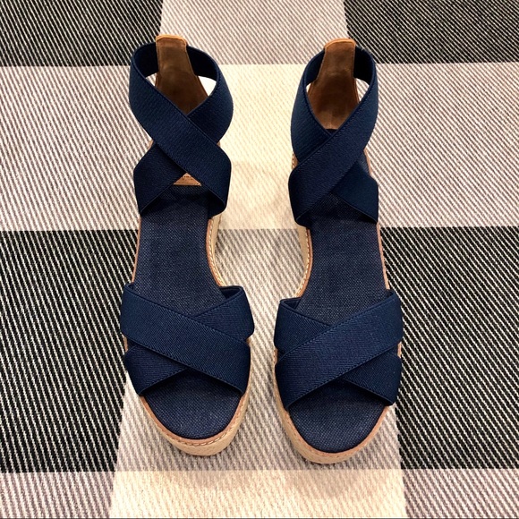 Tory Burch Frieda Espadrille Wedge Sandals NIB - Picture 4 of 6